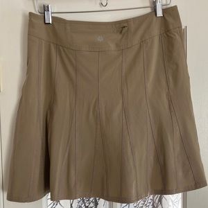 Athleta Whatever Skort Women 8 Tan Athletic Flowy Skirt Active Tan
